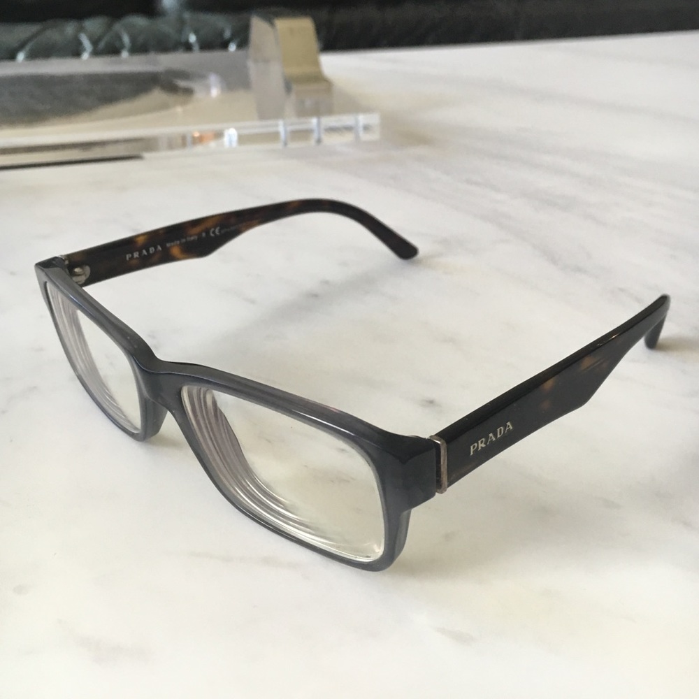 Prada Optical Frame Tortoise Shell & Acrylic - image 1